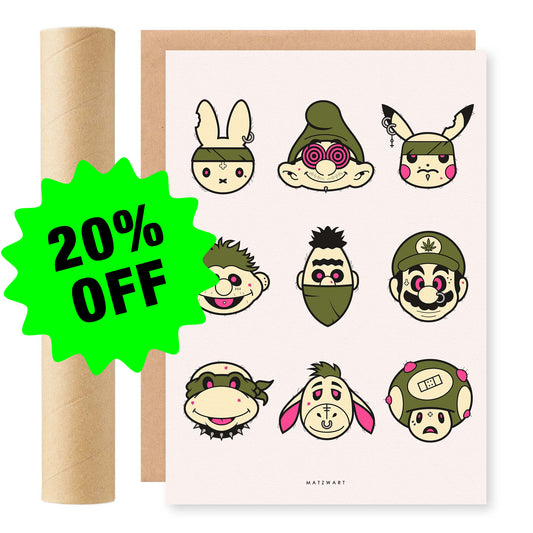 Childhood Fuckups RISO Print