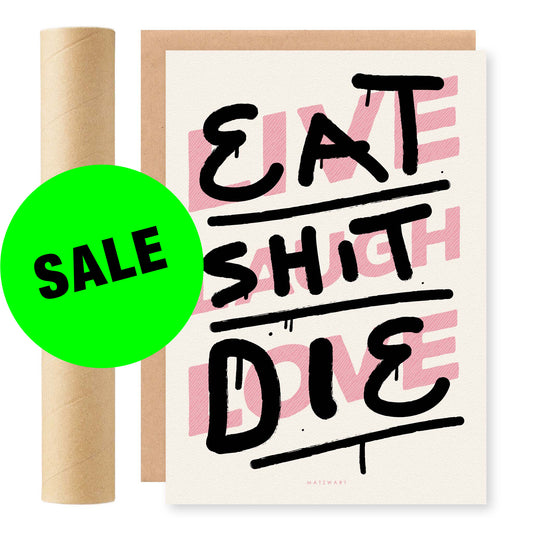 Eat Shit Die RISO Print