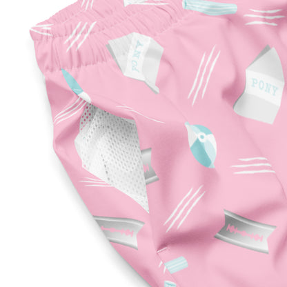 Pony Swim Trunks Pink