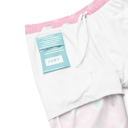 Pony Swim Trunks Pink