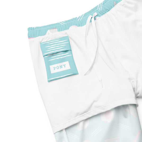 Pony Swim Trunks Blue