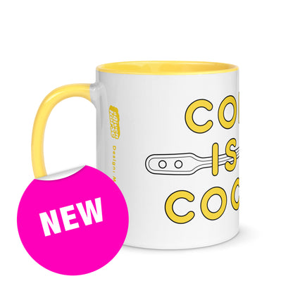 Coffee is my Cocaine Mug Yellow