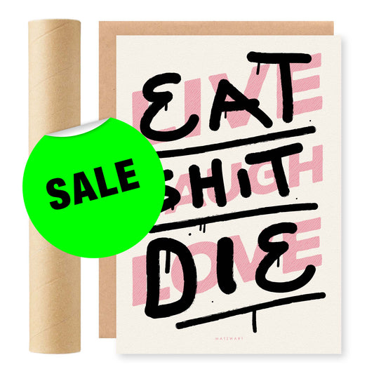 Eat Shit Die RISO Print