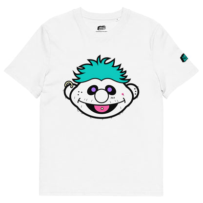 Wit T-Shirt met een afbeelding van Ernie, ontwerp door De Zwarte Markt en verkrijgbaar bij cadeauwinkel 'A Given Horse'. Voorkant.